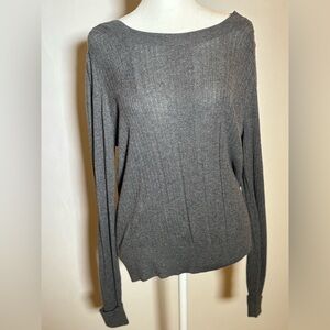 White House Black Market Charcoal Sweater Size Large